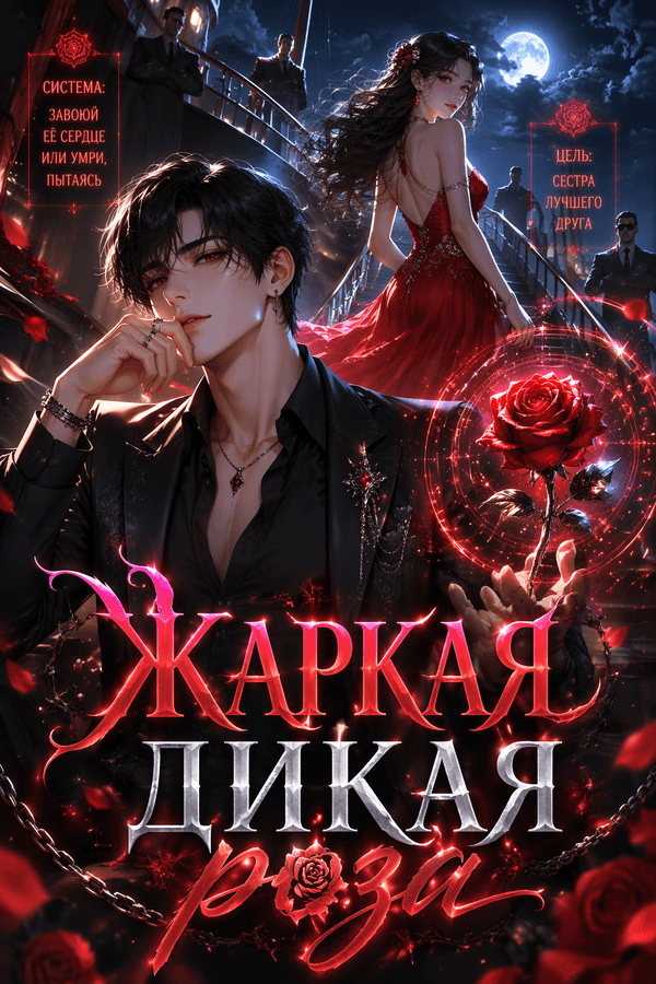 Жаркая дикая роза