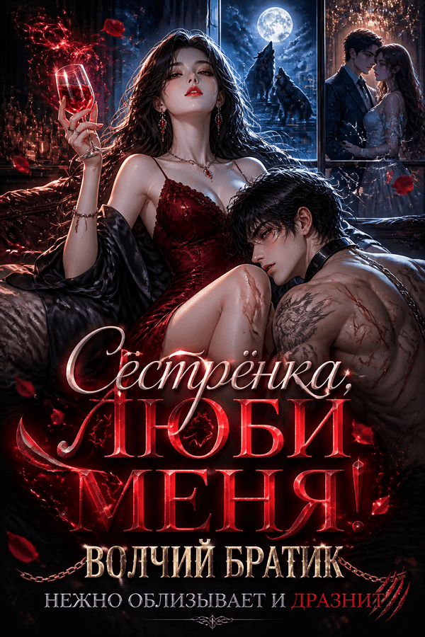 Сестрёнка, люби меня! Волчий братик нежно облизывает и дразнит