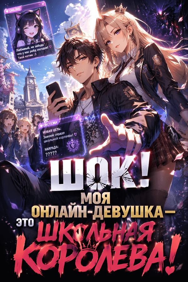 Шок! Моя онлайн-девушка — это школьная королева!