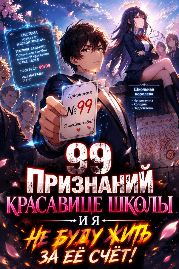 99 признаний красавице школы — и я не буду жить за её счёт!