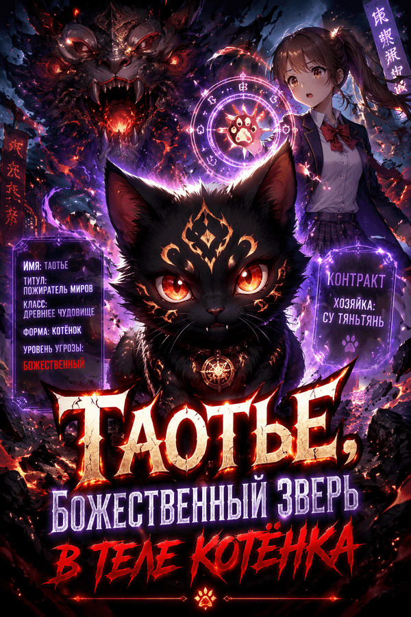 Таотье, божественный зверь в теле котёнка