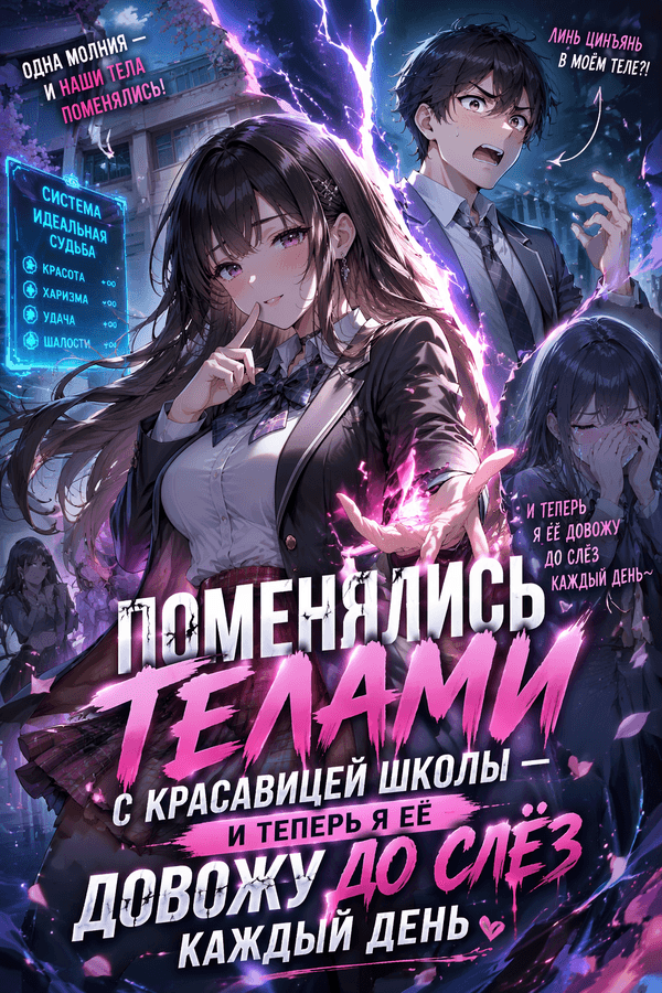Поменялись телами с красавицей школы — и теперь я её довожу до слёз каждый день