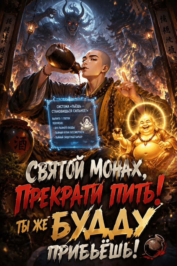 Святой монах, прекрати пить! Ты же Будду прибьёшь!