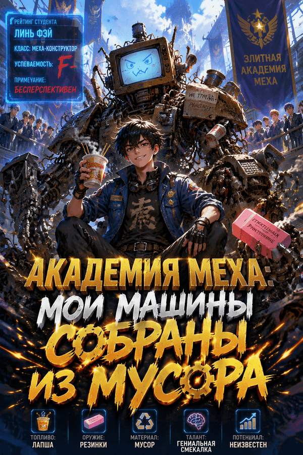 Академия Меха: Мои Машины Собраны Из Мусора