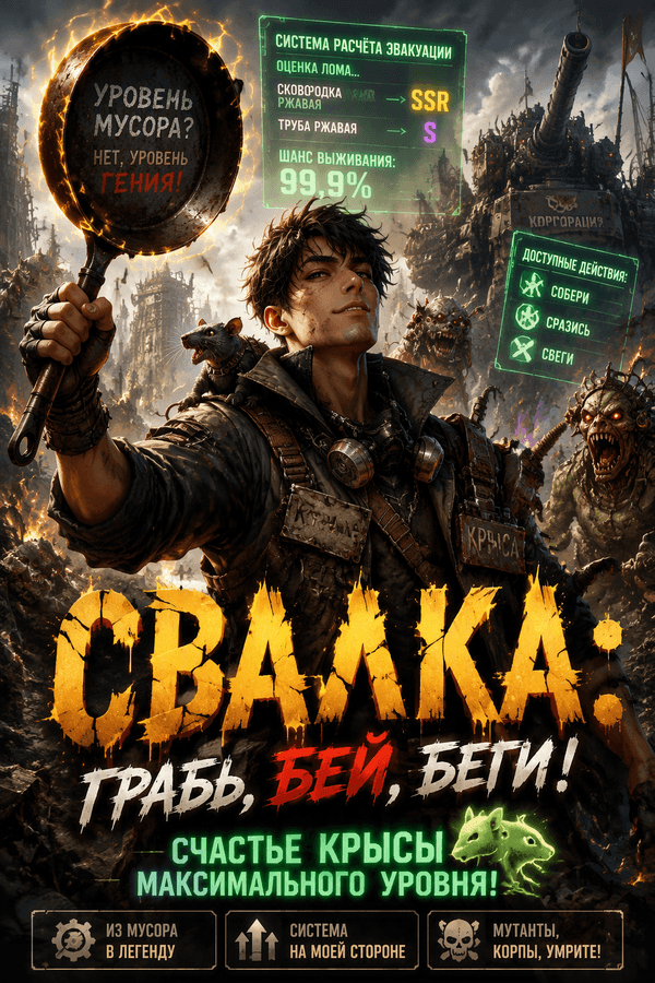 Свалка: Грабь, Бей, Беги! Счастье крысы максимального уровня!