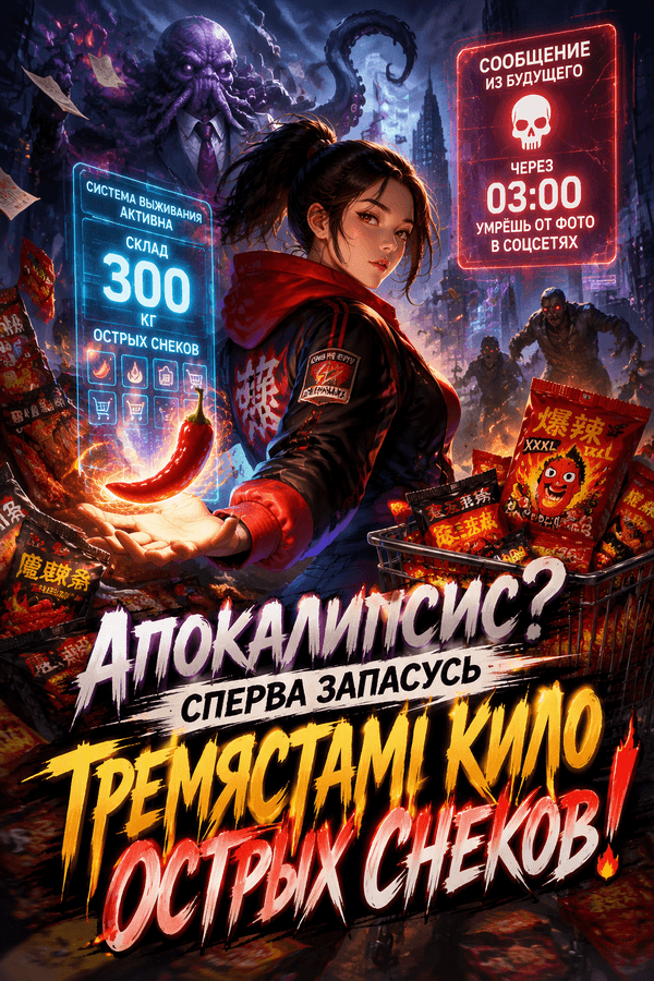 Апокалипсис? Сперва запасусь тремястами кило острых снеков!