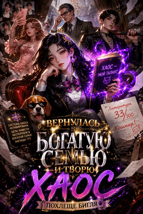 Вернулась в богатую семью и творю хаос похлеще бигля