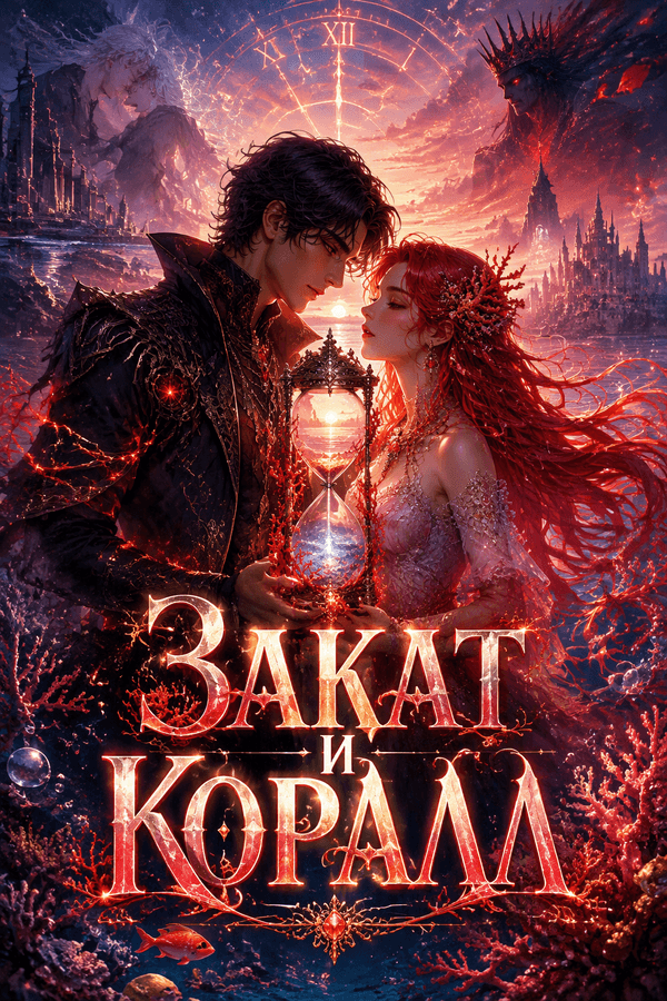 Закат и коралл
