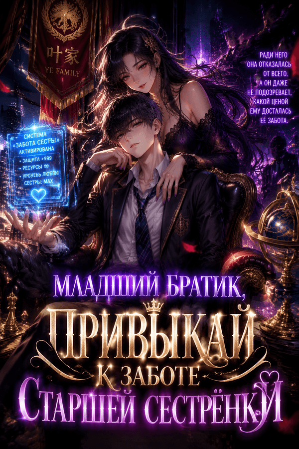 Младший братик, привыкай к заботе старшей сестрёнки