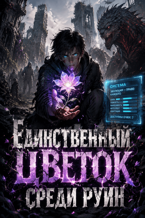 Единственный цветок среди руин
