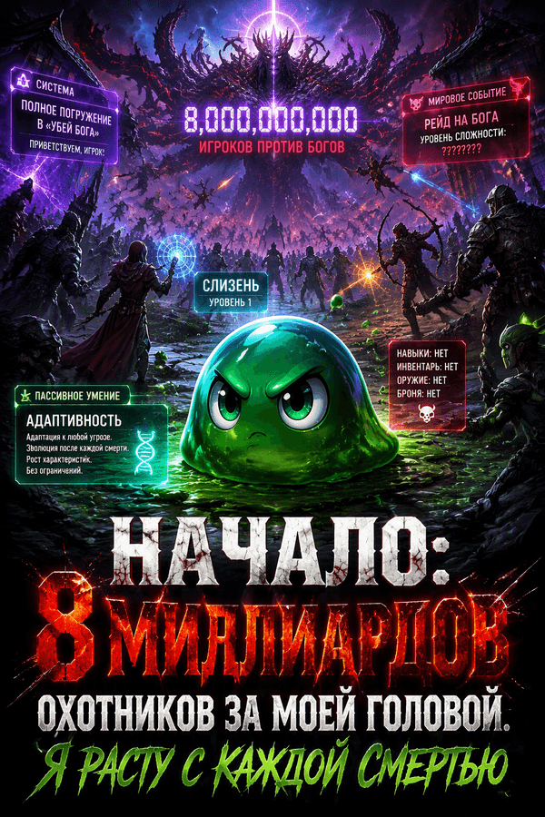 Начало: 8 миллиардов охотников за моей головой. Я расту с каждой смертью