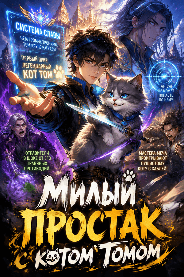 Милый простак с котом Томом