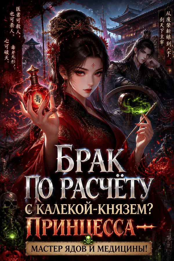 Брак по расчёту с калекой-князем? Принцесса — мастер ядов и медицины!