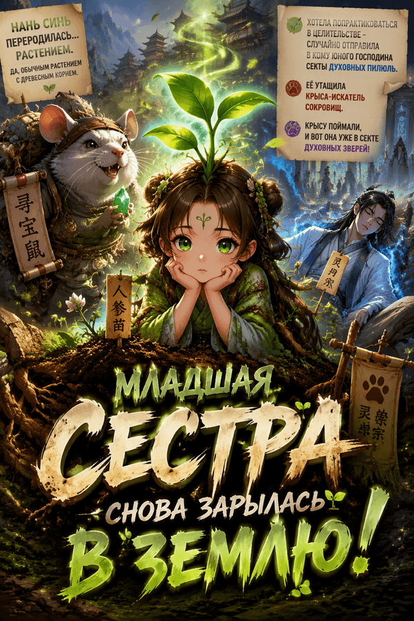 Младшая сестра снова зарылась в землю!
