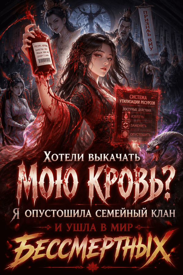 Хотели выкачать мою кровь? Я опустошила семейный клан и ушла в мир бессмертных