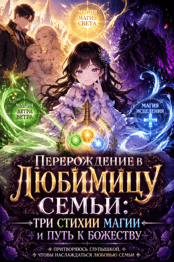 Перерождение в любимицу семьи: три стихии магии и путь к божеству