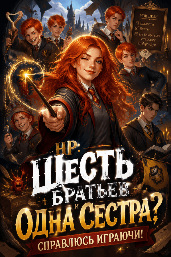 HP: Шесть братьев и одна сестра? Справлюсь играючи!