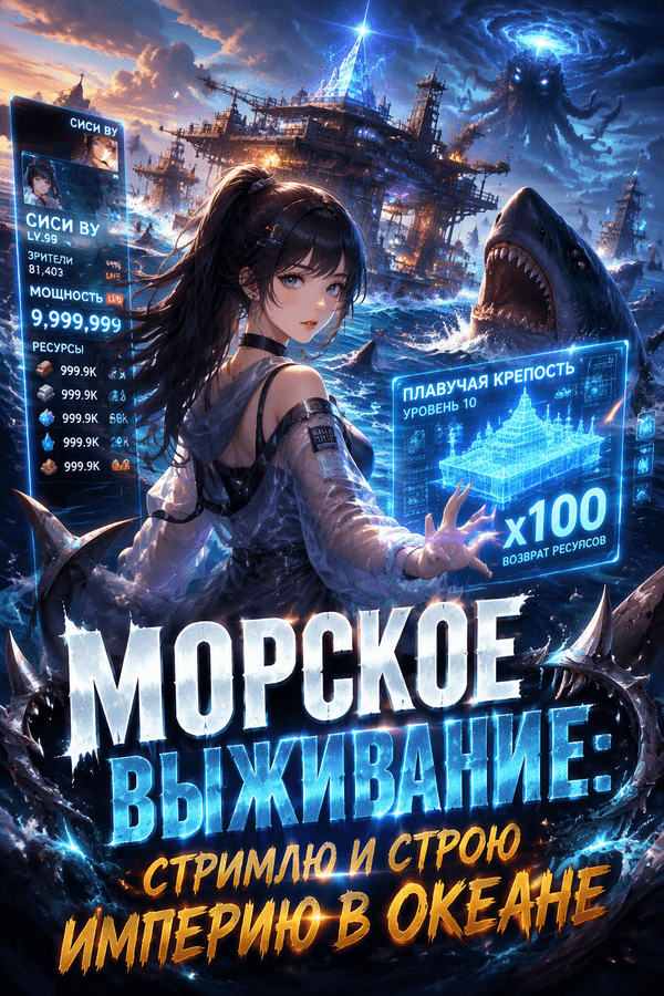 Морское выживание: Стримлю и строю империю в океане