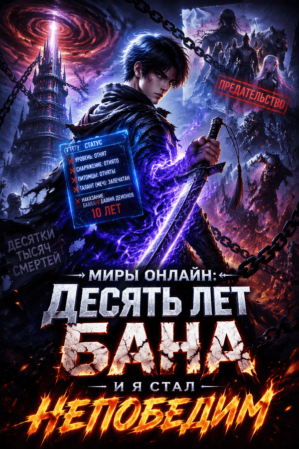 Миры онлайн: Десять лет бана — и я стал непобедим