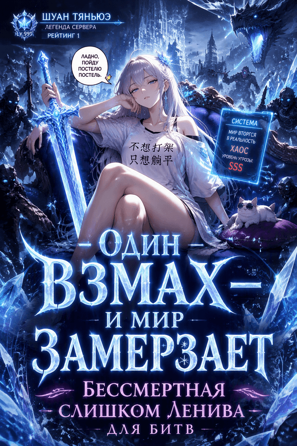 Один взмах — и мир замерзает: Бессмертная слишком ленива для битв