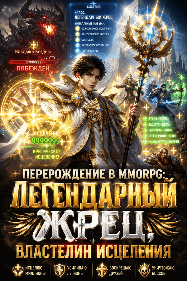 Перерождение в MMORPG: Легендарный жрец, властелин исцеления