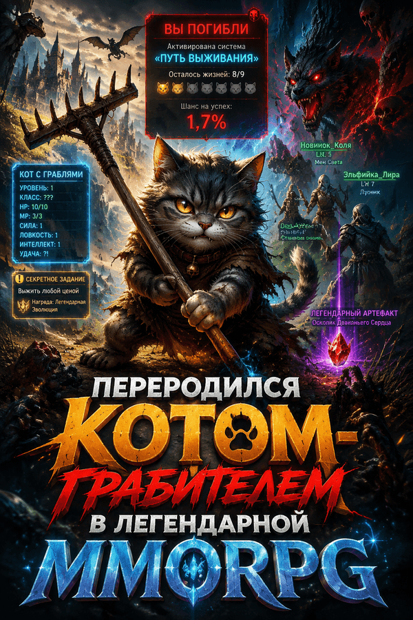 Переродился котом-грабителем в легендарной MMORPG