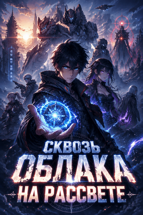 Сквозь облака на рассвете