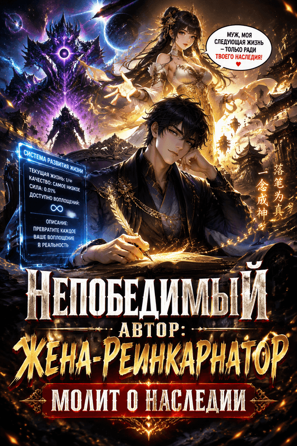 Непобедимый автор: жена-реинкарнатор молит о наследии