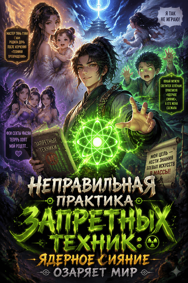Неправильная практика запретных техник: ядерное сияние озаряет мир