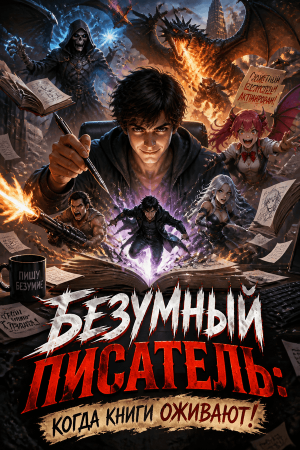 Безумный писатель: когда книги оживают!