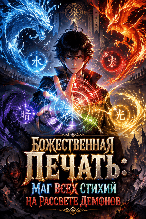 Божественная Печать: Маг Всех Стихий на Рассвете Демонов