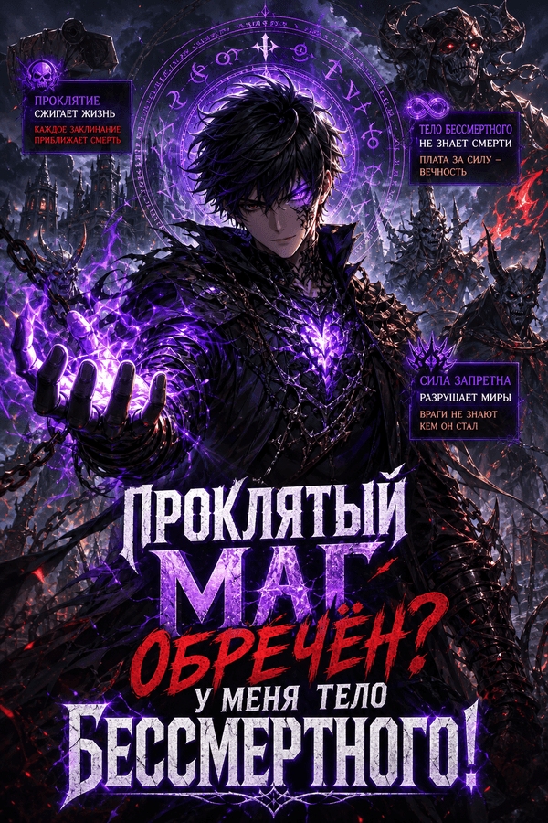 Проклятый маг обречён? У меня тело бессмертного!