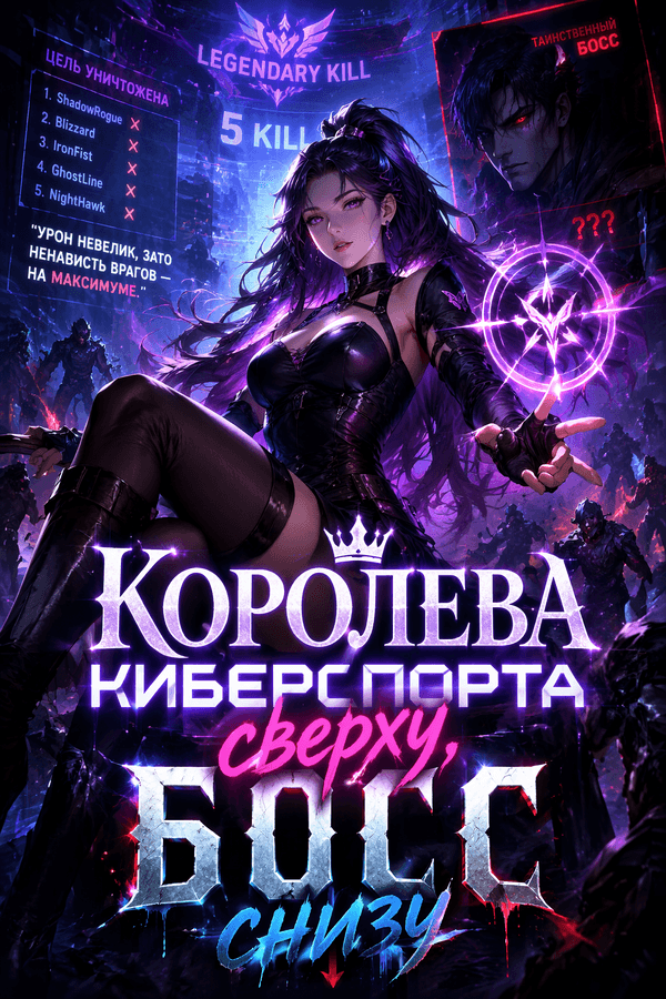 Королева киберспорта сверху, босс снизу