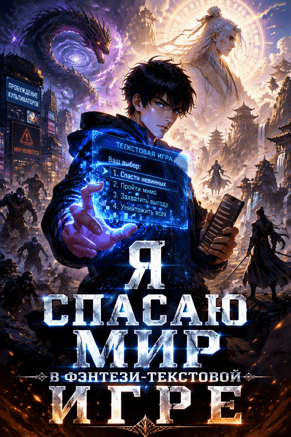 Я спасаю мир в фэнтези-текстовой игре