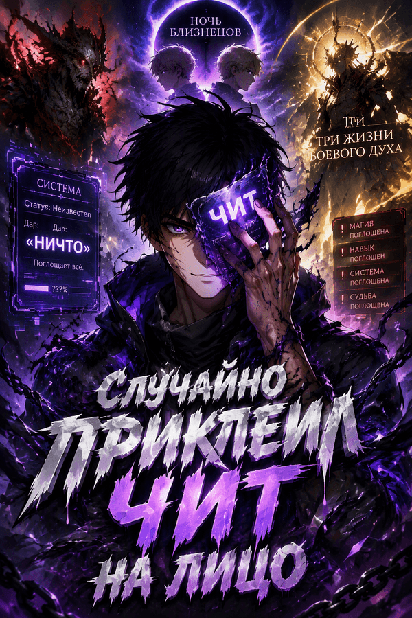 Случайно приклеил чит на лицо