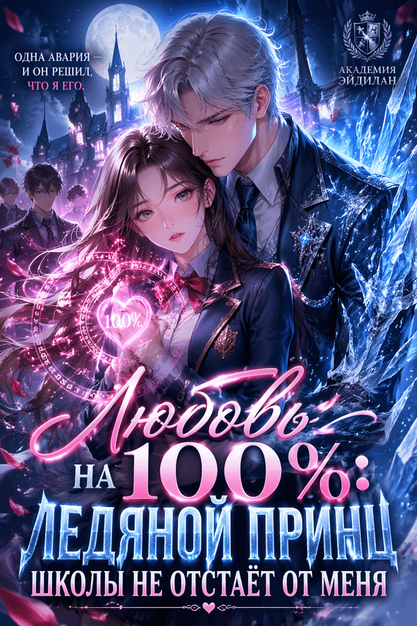 Любовь на 100%: Ледяной принц школы не отстаёт от меня