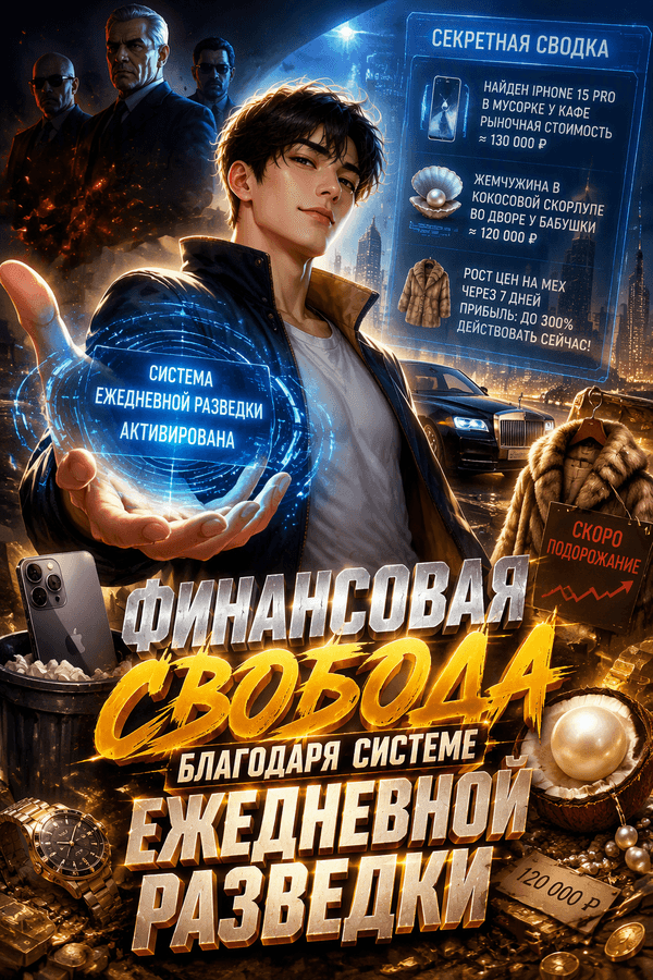Финансовая свобода благодаря системе ежедневной разведки