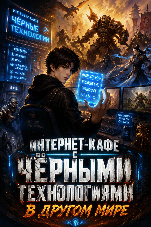 Интернет-кафе с чёрными технологиями в другом мире