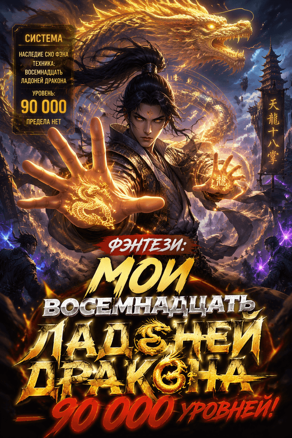 Фэнтези: Мои Восемнадцать Ладоней Дракона — 90 000 уровней!