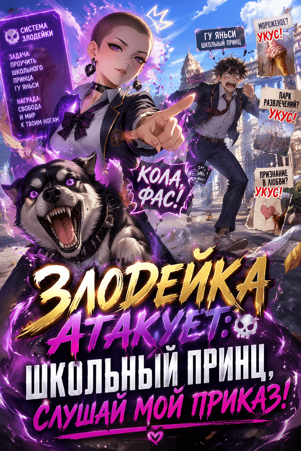 Злодейка атакует: школьный принц, слушай мой приказ!