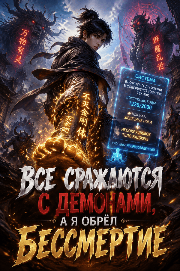 Все сражаются с демонами, а я обрёл бессмертие