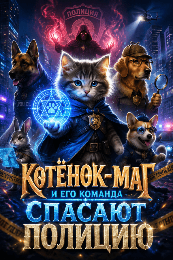 Котёнок-маг и его команда спасают полицию