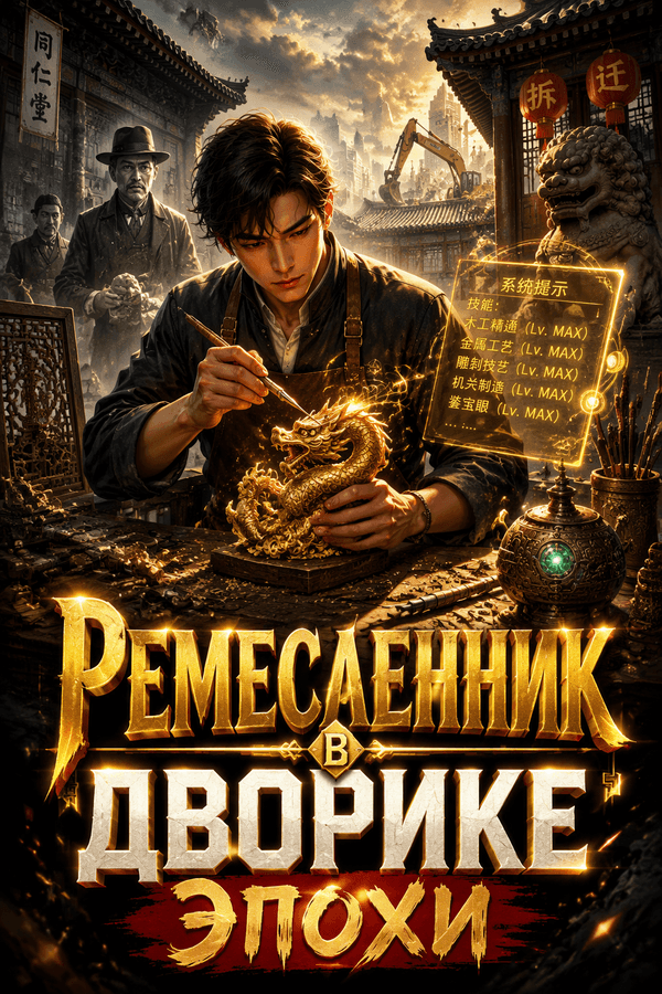 Ремесленник в дворике эпохи