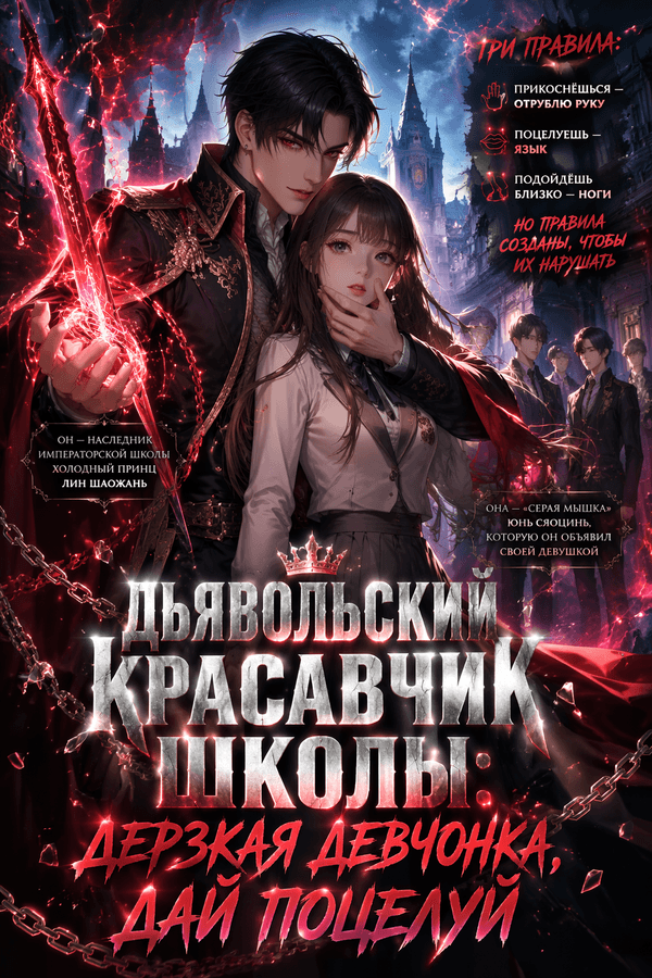 Дьявольский красавчик школы: Дерзкая девчонка, дай поцелуй