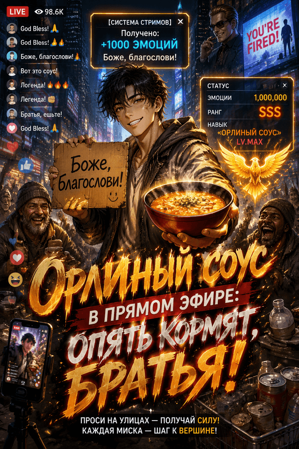 Орлиный соус в прямом эфире: Опять кормят, братья!