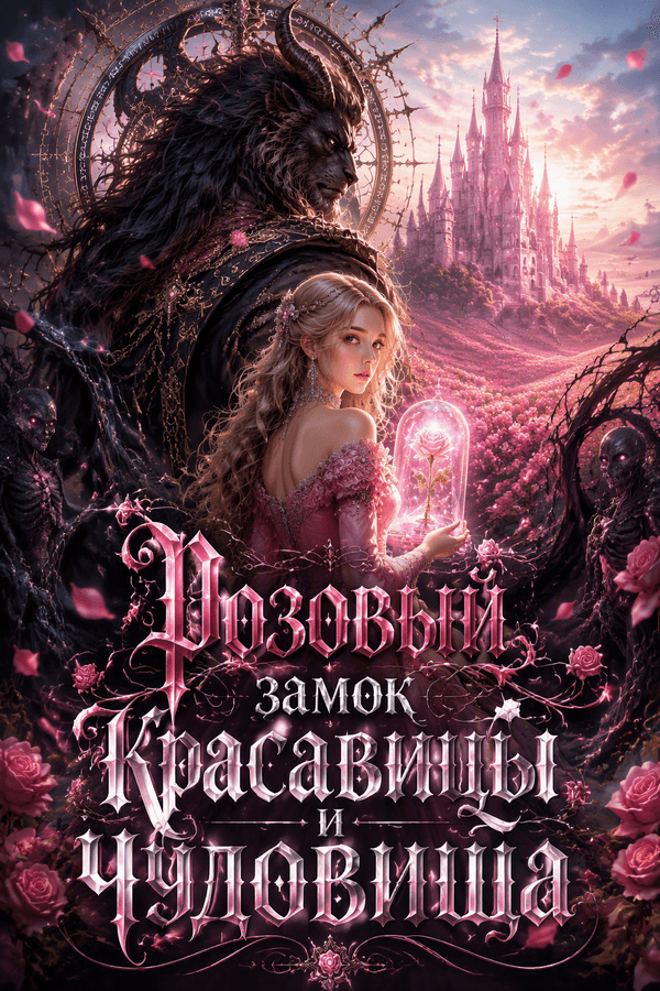 Розовый замок Красавицы и Чудовища