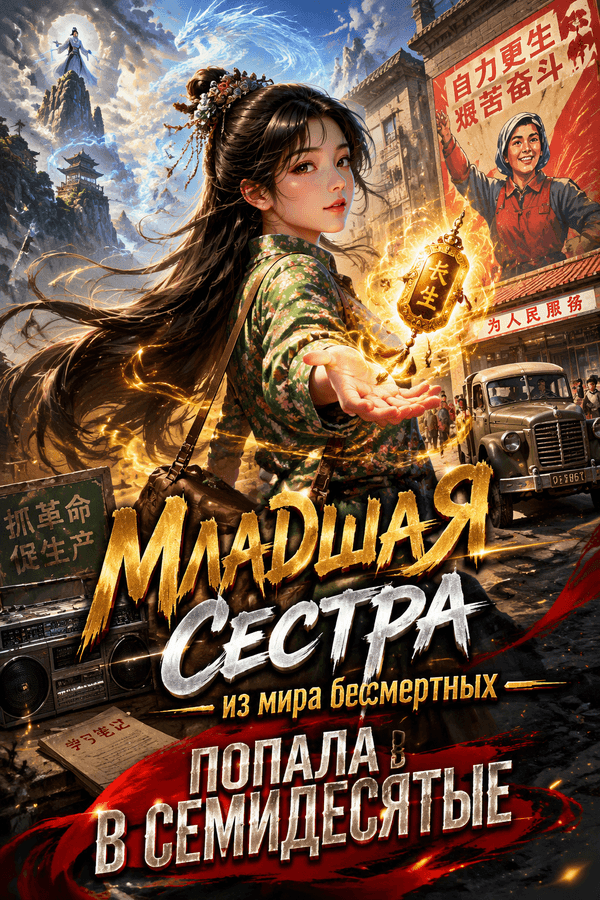 Младшая сестра из мира бессмертных попала в семидесятые