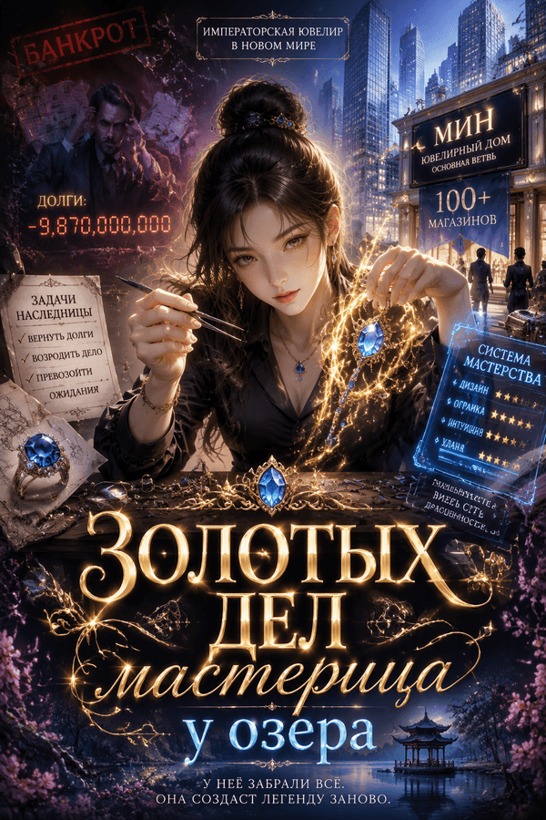 Золотых дел мастерица у озера