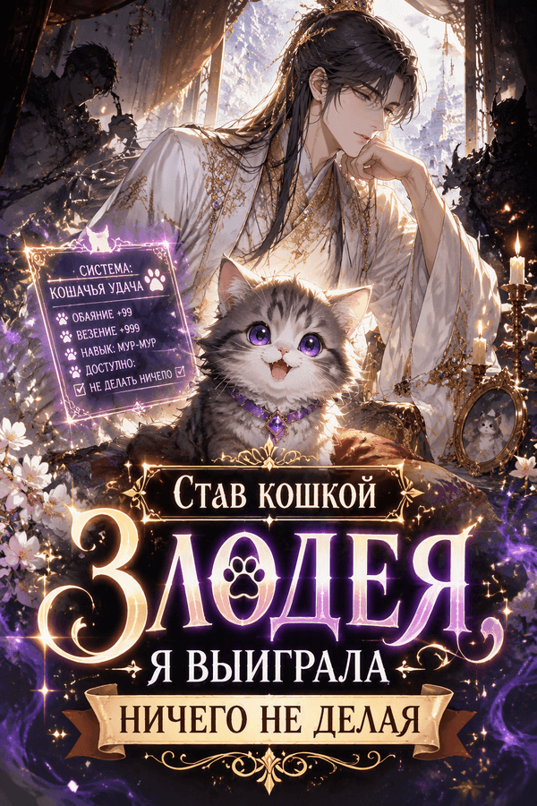 Став кошкой злодея, я выиграла, ничего не делая