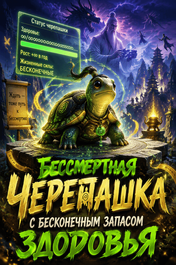 Бессмертная черепашка с бесконечным запасом здоровья